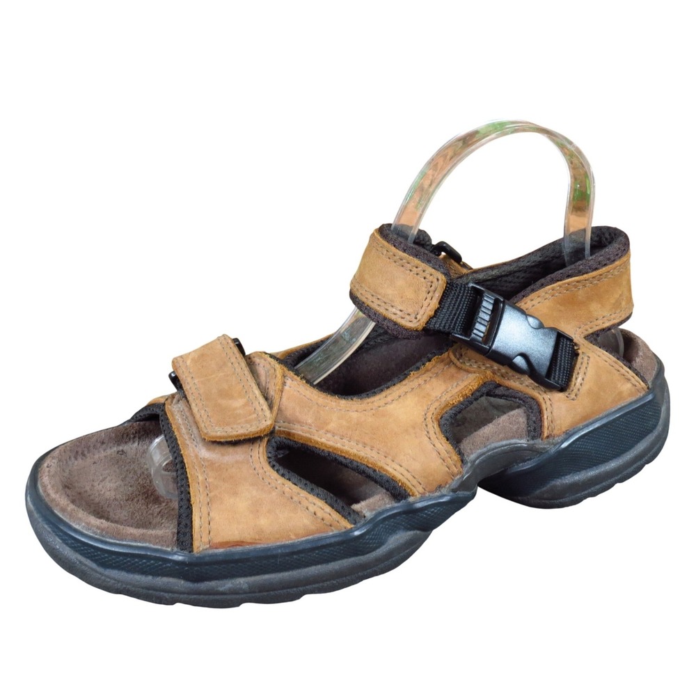 Bass Nitrogen Men Sport Sandals Size 7 Outdoor Casual Walking Brown Leather